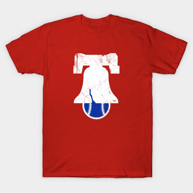 Liberty Ball, baseball - Red T-Shirt by KFig21